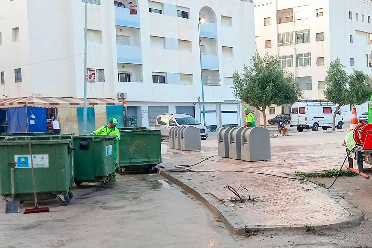 عمل استثنائي بالنسبة لقطاع النظافة بمرتيل بمناسبة عيد الأضحى المبارك